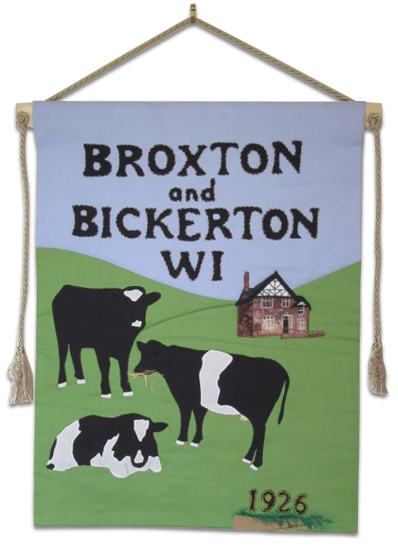 Broxton and Bickerton WI tapestry, created 1926